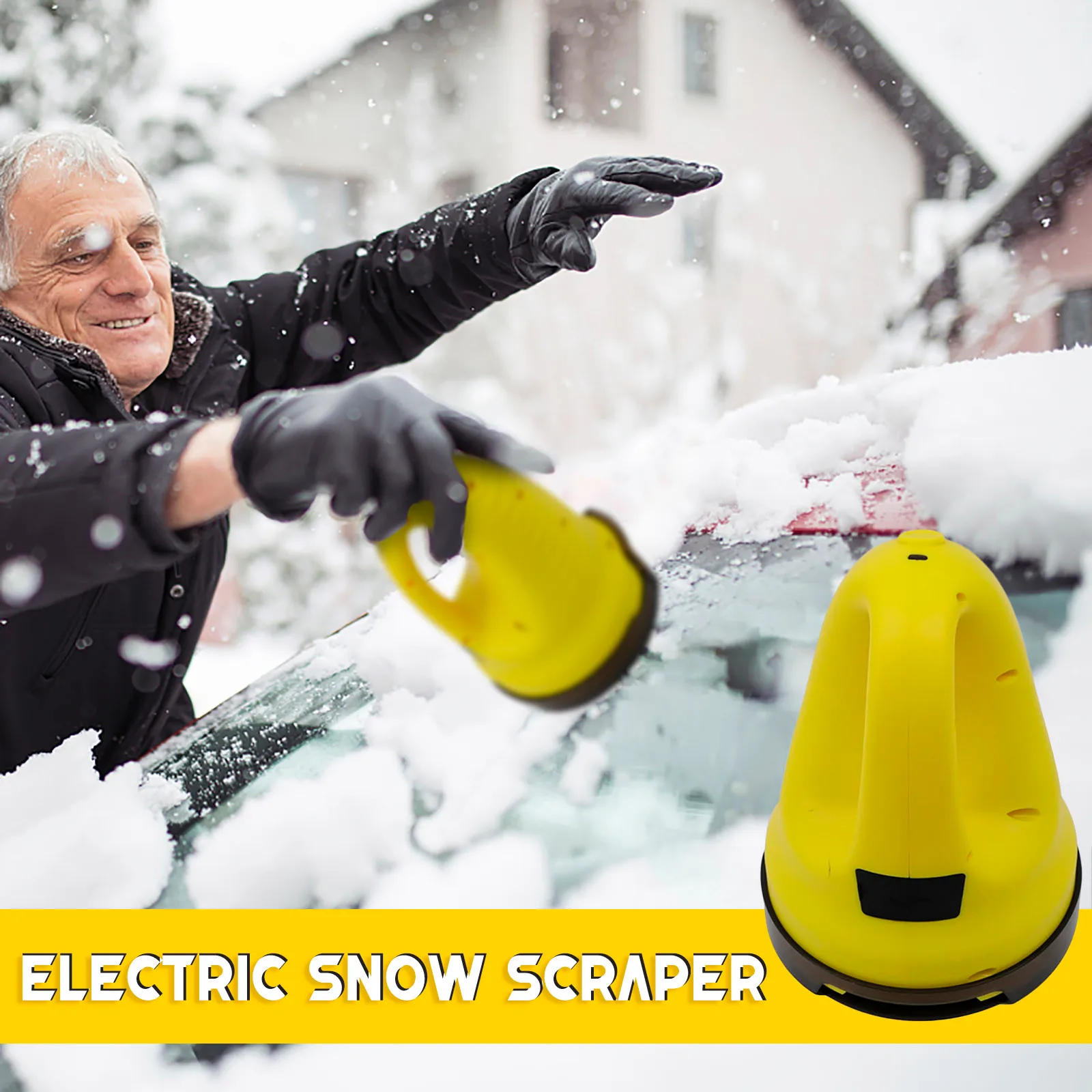 Multifunctional electric snow scraper ice scraper car windshield snow removal ice defroster cleaning tool