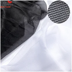 High Quality Soft Mesh Sheer Tulle Fabric Swiss Tulle for Bridal Veil Illusion Wedding Dress White Ivory Beige Black 160cm
