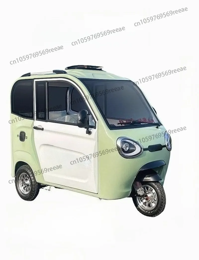 

Fully Enclosed Electric Tricycle for Home Use, Small Women's New Energy Covered Elderly Electric Scooter, Mobility Vehicle