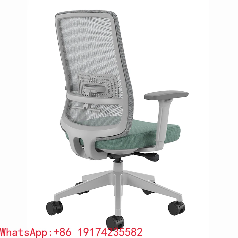 Kursi Kantor Ergonomis ForFor S2-GM, Furnitur Eksekutif Rumah yang Nyaman, Desain Putar Berbahan Jaring dan Kain Tangga