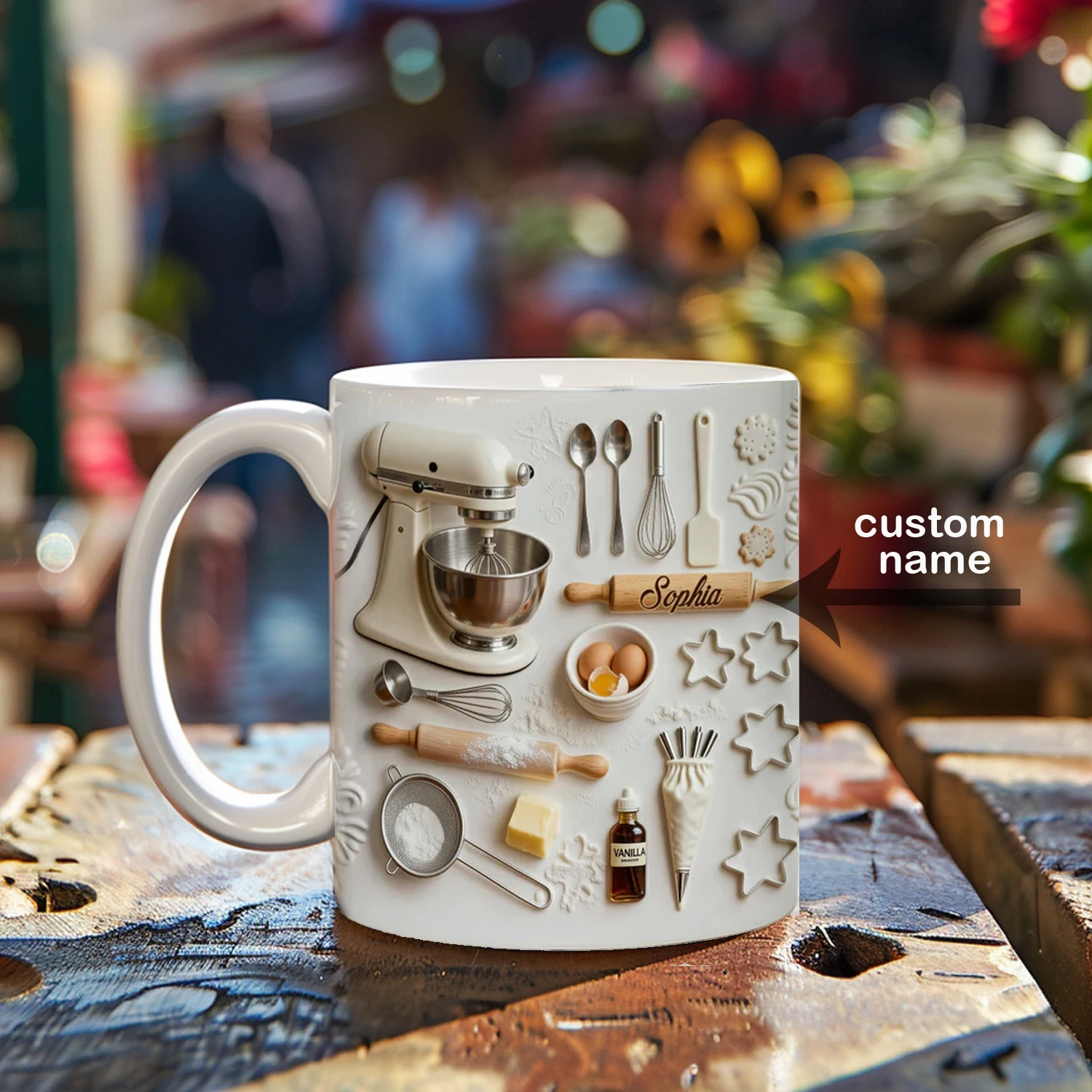Personalisierte Koch-Namens-Kaffeetasse - Einzigartiges Geschenk für Backprofis & Konditoren