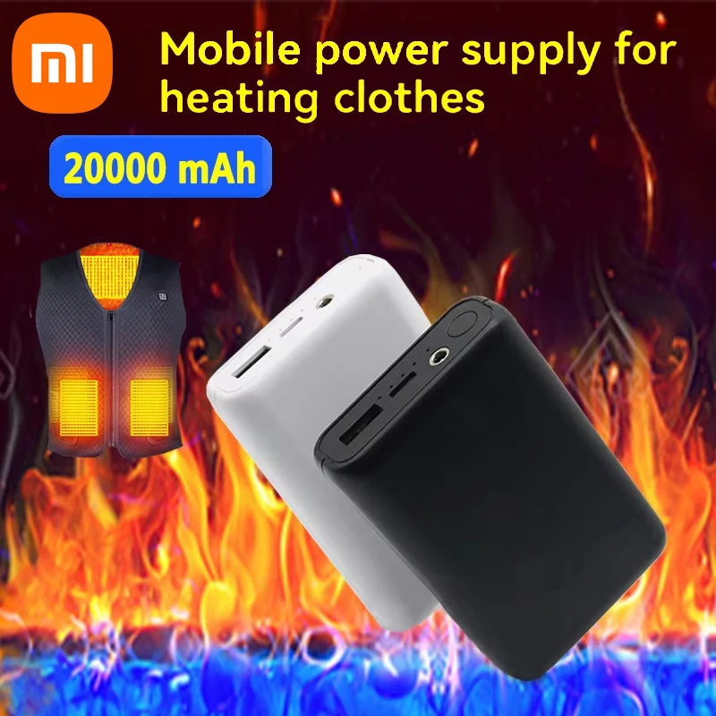 Xiaomi 20000mah Ultra-thin Mini Heating Power Bank Portable USB Fast Charging External Battery Pack For Heating Vest Jacket