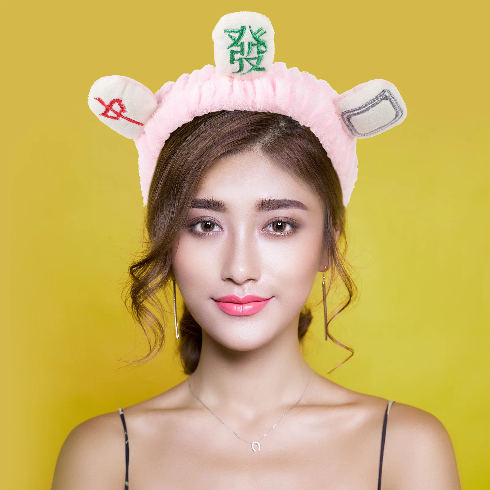 

2pcs Mahjong Headband Headband For Women Face Washing Makeup Hair Accessories Washable Headbands