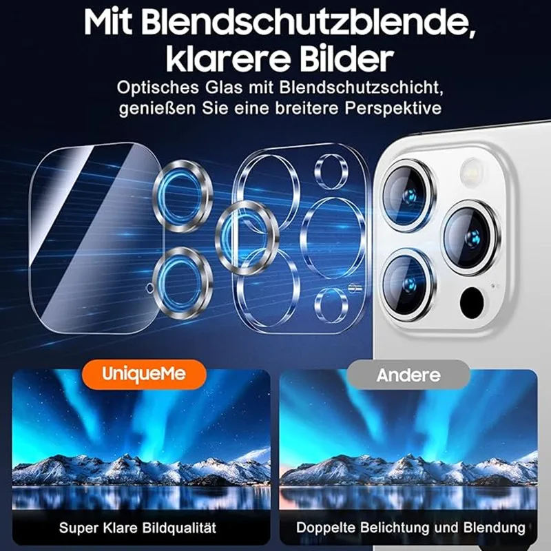 5Pcs Camera Lens Protector for IPhone 15 11 12 13 14 Pro Max 13 Mini Lens Protective Glass for IPhone 14 15 Plus Tempered Glass