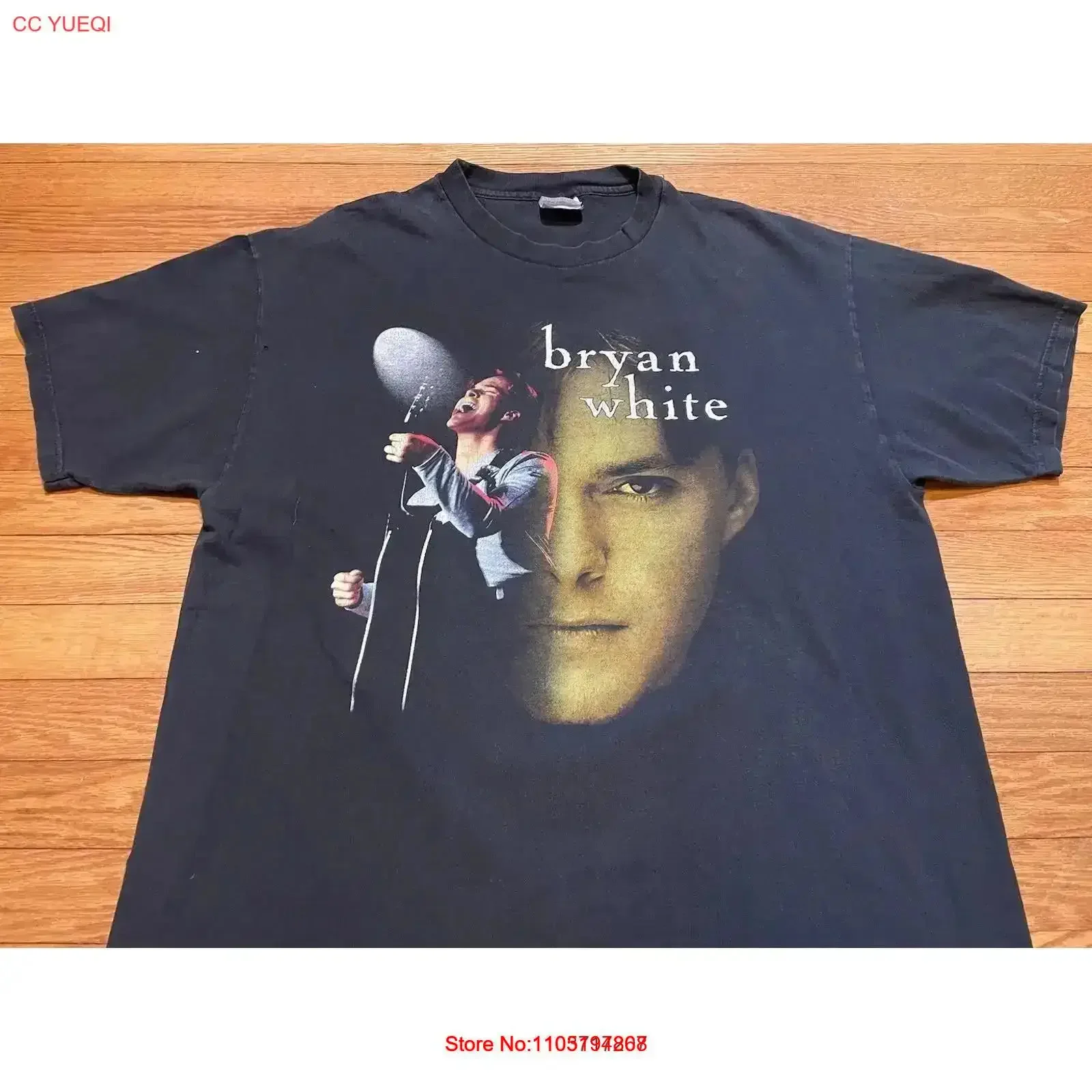 تي شيرت Vtg 90s 1998 Bryan White شيء يتحدث عن جولة مقاس XL عتيق مغسول ملابس الشارع مريحة ممتدة قليلاً