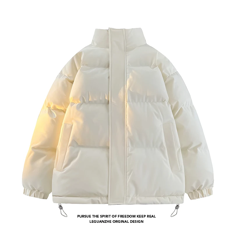 

Thick High Quality Parkas Cold Resistant Men's Jacket Coat New Arrived Couple Style Cotton Jacket Mens Standing Collar Clothing