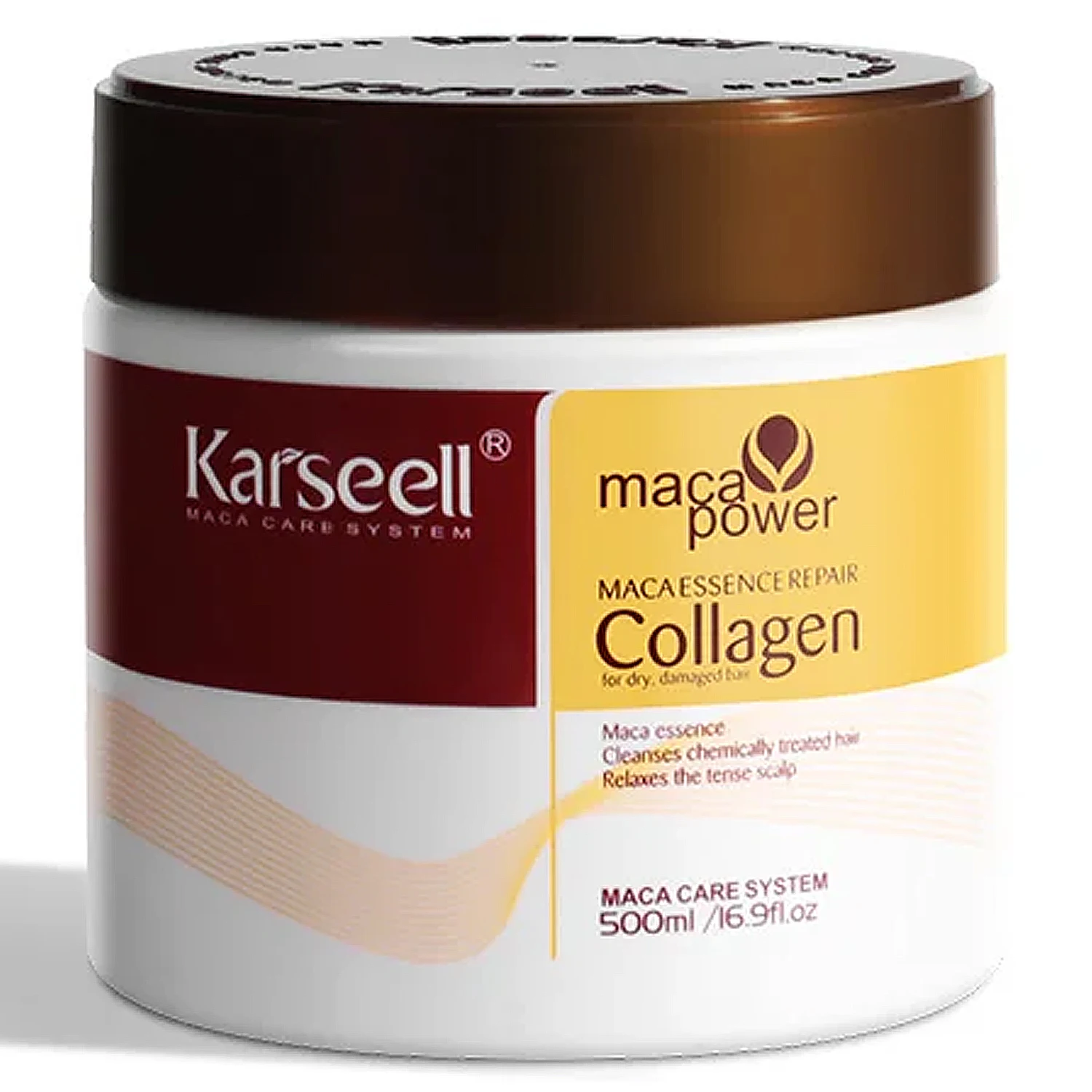 Karseell 500ml Collagen Hair Mask Deep Repair Conditioning Argan Oil Hair Treatment Essence for Dry Damaged Hair