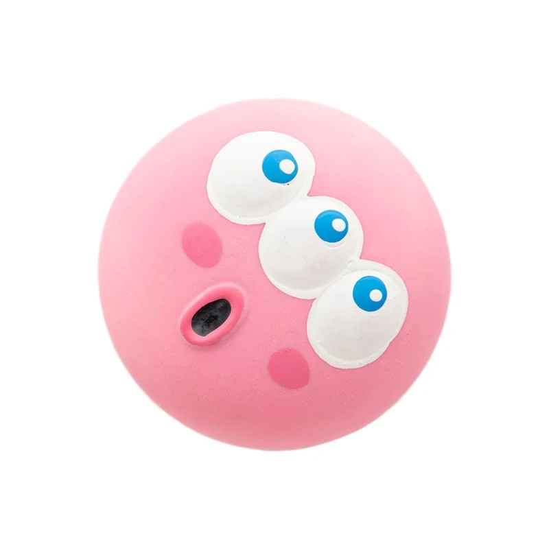Dog Chew Squeak Balls Soft Safe Rubber Ball for Puppy for Play Traini