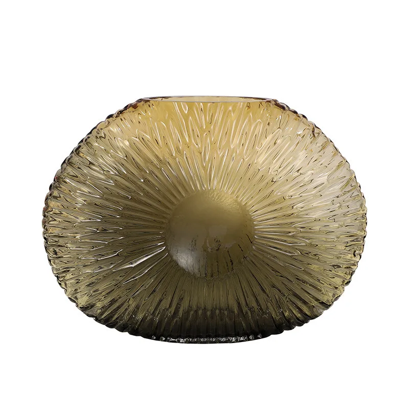 

New creative Nordic glass vase atmospheric porch home hotel ornament living room hydroponic flower arrangement