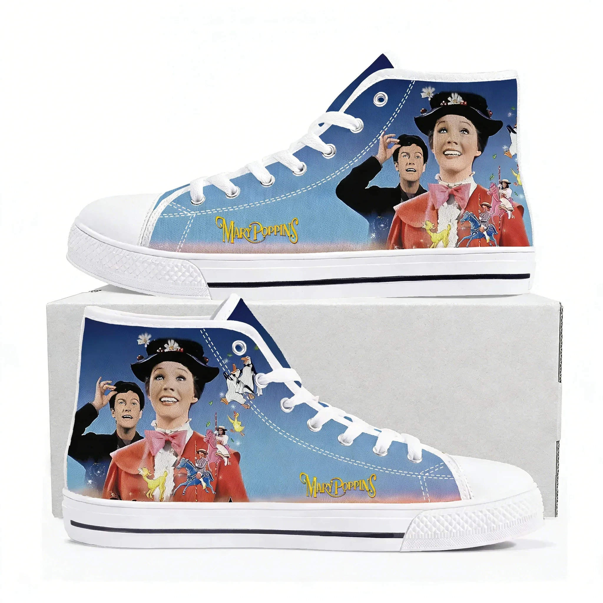 

Mary-Poppins High Top High Quality Sneaker Mens Womens Teenager Canvas Sneaker Casual Personalized Patterns Shoe Custom Shoes