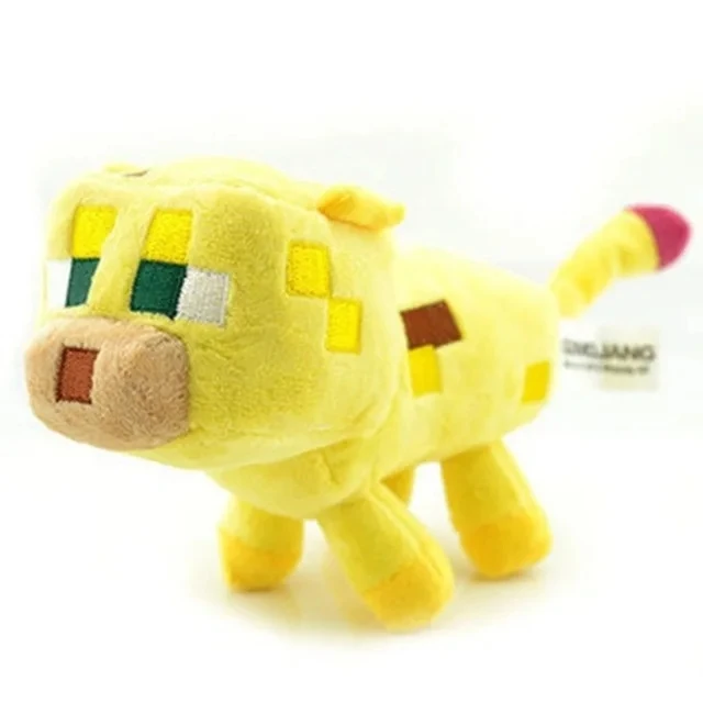 Ocelot Plush Toys 24cm Yellow Game MC Ocelot Cat Plush Toy Doll Soft Stuffed Animals Toys Brinquedos for Children Kids Gifts