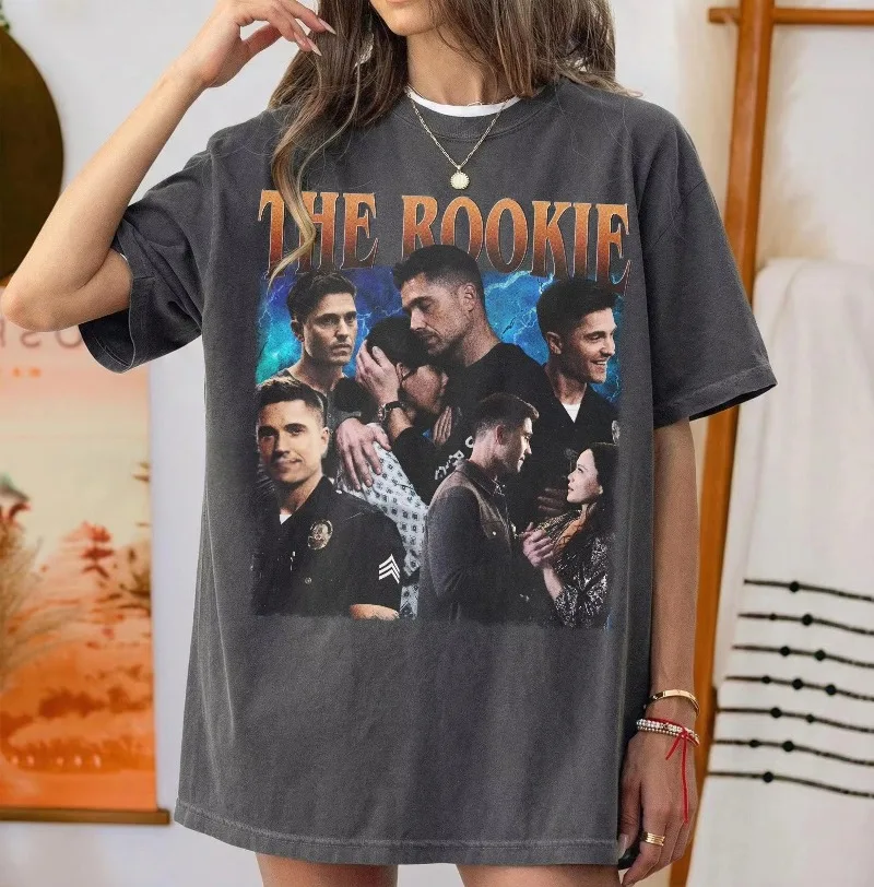 Summer Sale The Rookie TV Show Graphic Tee, Nathan Fillion Fan Apparel, Police Drama Shirt Women's T-shirt
