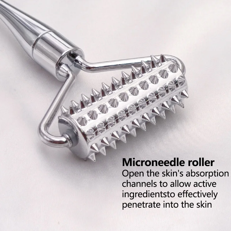 الفولاذ المقاوم للصدأ الوجه الأسطوانة العناية بالوجه رفع تدليك الأسطوانة المضادة للتجاعيد الجلد تشديد الرقبة الوجه الجمال أدوات العناية بالبشرة #3