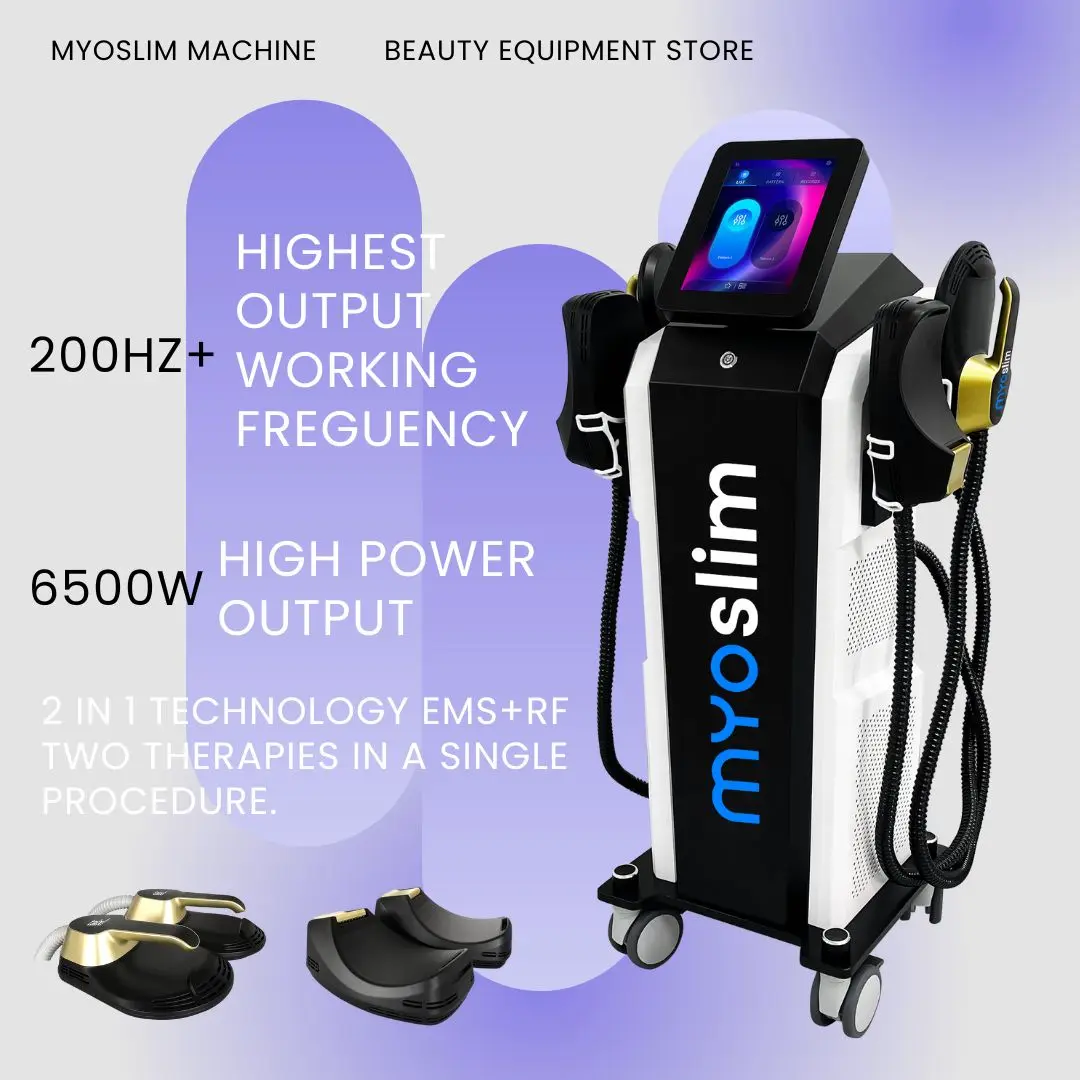 เครื่องสลายไขมัน EMS Body Sculpting MYOslim 6500W กระตุ้นกล้ามเนื้อ สร้างกล้ามเนื้อ ลดไขมันหน้าท้อง สลายไขมันด้วยคลื่นแม่เหล็กไฟฟ้า ลดน้ำหนัก