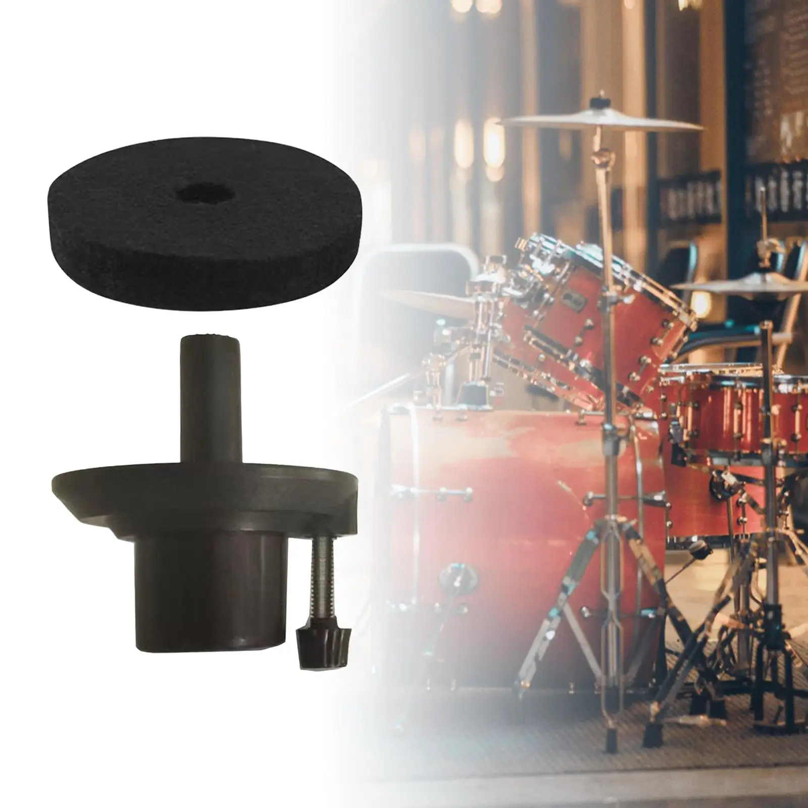 Hi Hat Support Drum Accessories Durable Professional Cymbal Felt and Sleeve