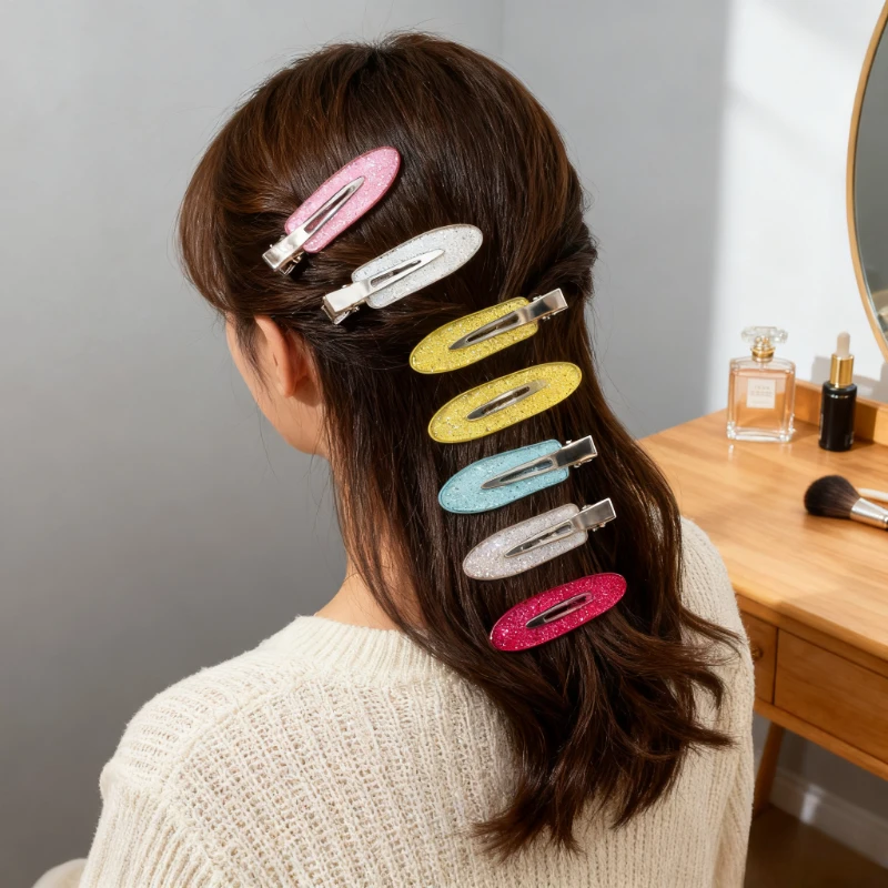 

10PCS Mini Fashion Small Hairpin Tassel Clip Stainless Clip Sweet Edge Clip Bangs Clip Special Styling Small Clip for Girls
