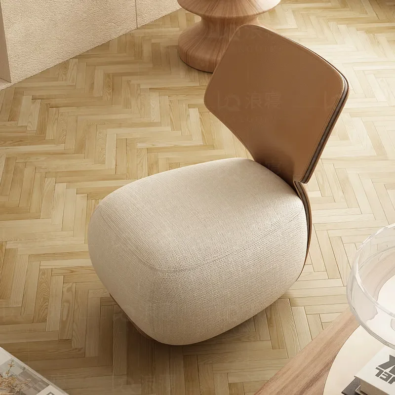 Nordic living room chair modern simple living room leisure chair light luxury bedroom backrest single sofa chair