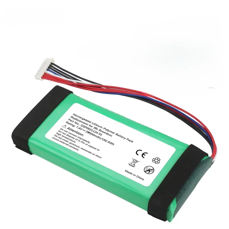 For JBL Boombox battery For JBL Boombox battery JEM3316  JEM3317  JEM3318  7.4V 25000mAh GSP0931134 01