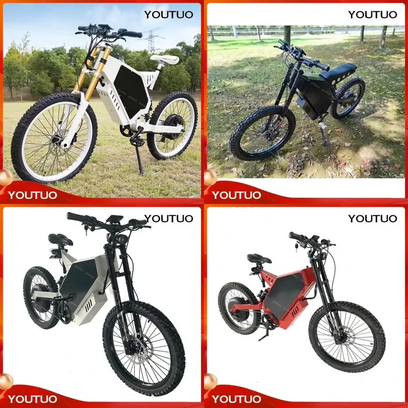 Sur Ron 48V 3000W 8000W 29AH Electric Mountain Bike 21 Inch Big Tire Beach Cruiser Ebike High Power Off Road Bicycle