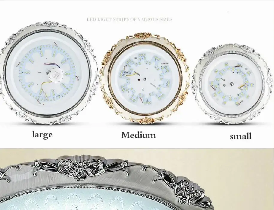 

LED Modern Acryl Round glass lampshade Ceiling Lights Lighting Fixture European Lamp Living Room Bedroom Kitchen Surface Mount