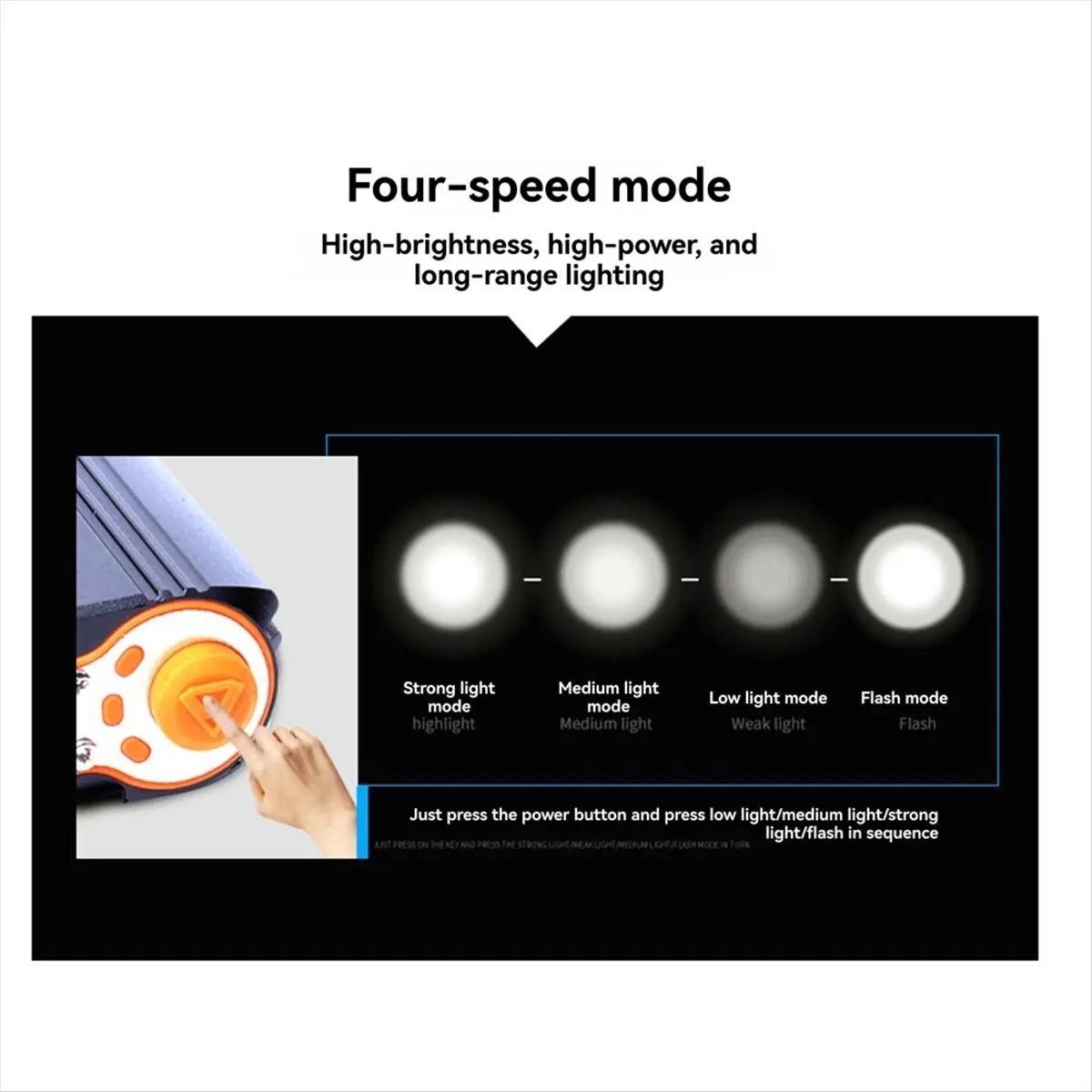 Phare de vélo de montagne 5V-48V, étanche, en alliage d'aluminium, feux avant de Scooter, lampe d'avertissement de nuit, projecteur USB [JQ-EN & RS]