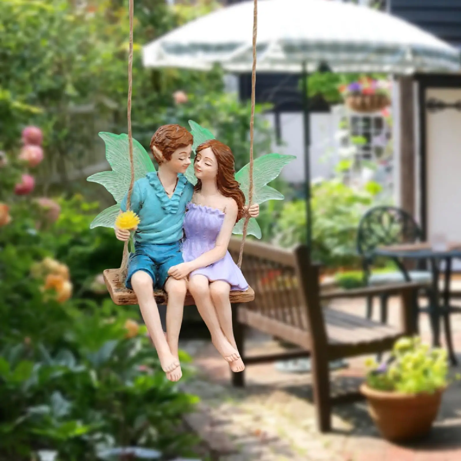 Miniature Figurines Sculpture DIY Fairy Garden Accessories Resin Statue for Micro Landscape Balcony Flowerpot Terrarium Garden