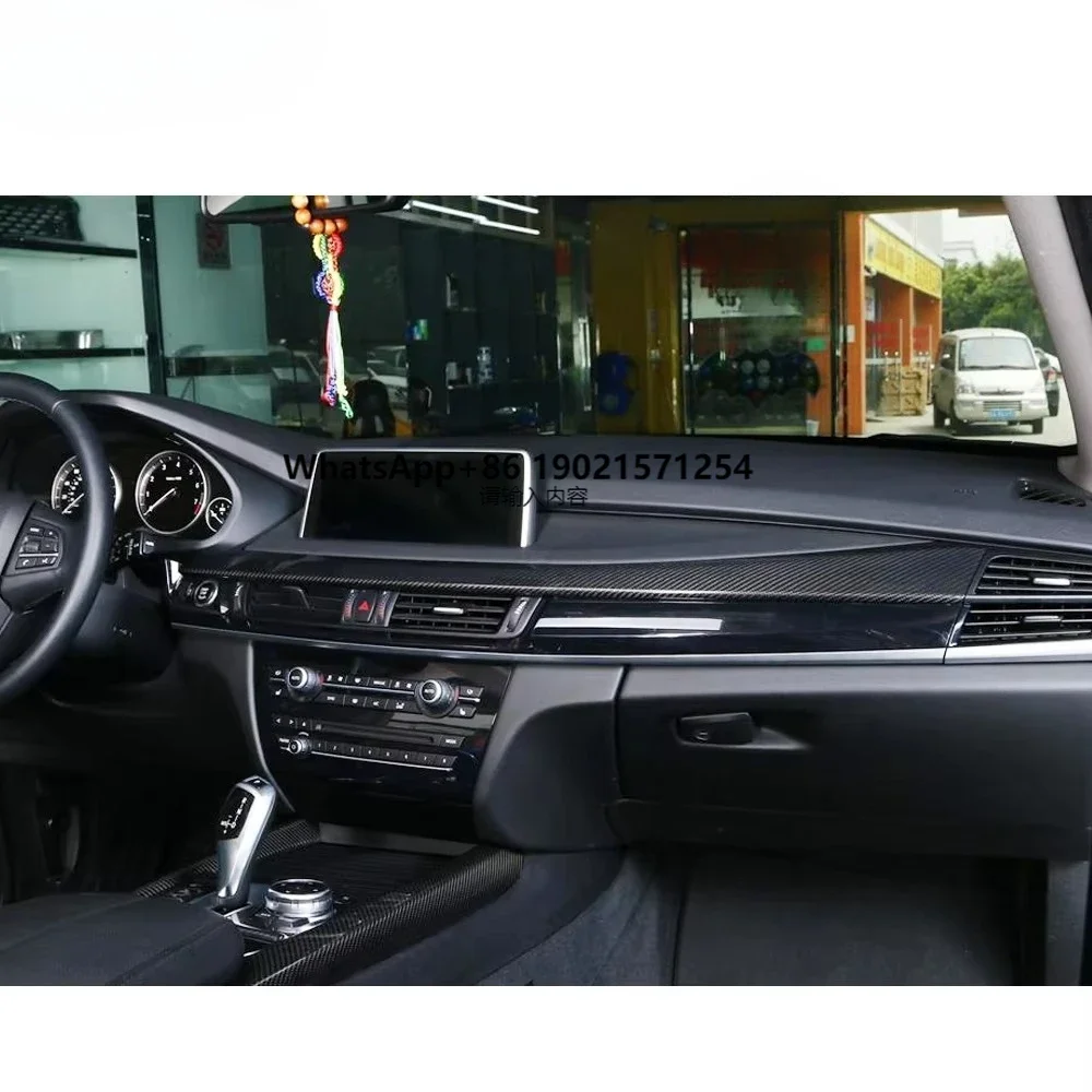 

7Pcs/Set Carbon Fiber F15 Interior Dashboard LHD for X5