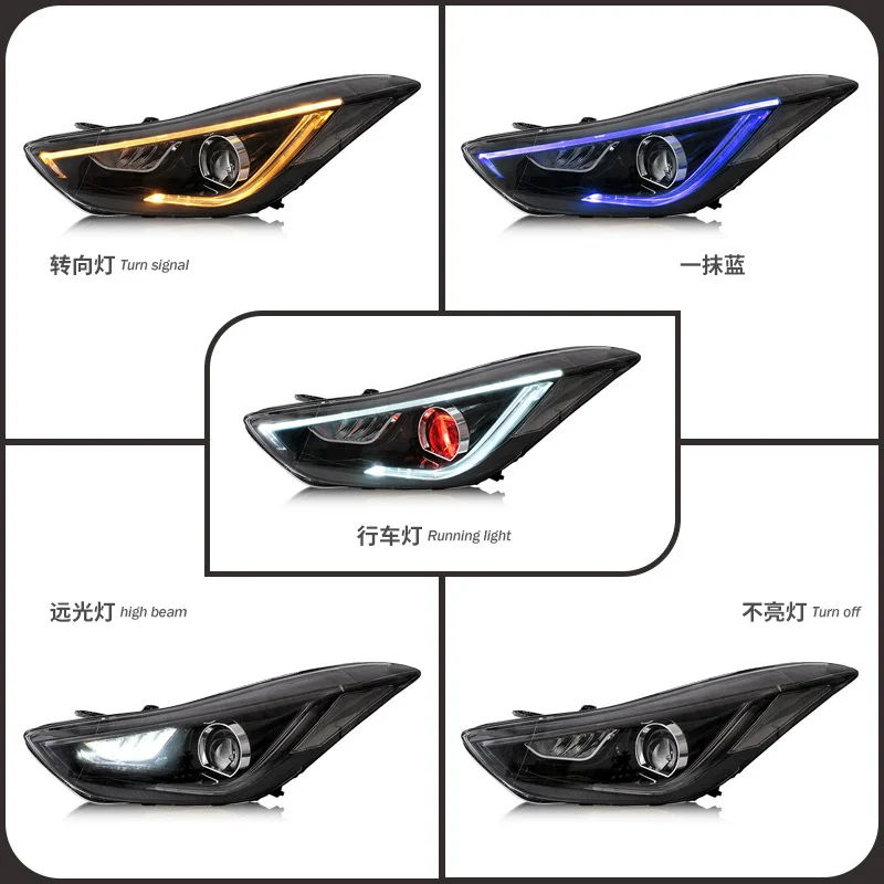 Turn Signal Headlight for  LED Assembly 12V 6500K 60W 4600 Lumens H7 Universal Fitment Retrofit/Upgrade 1 Year