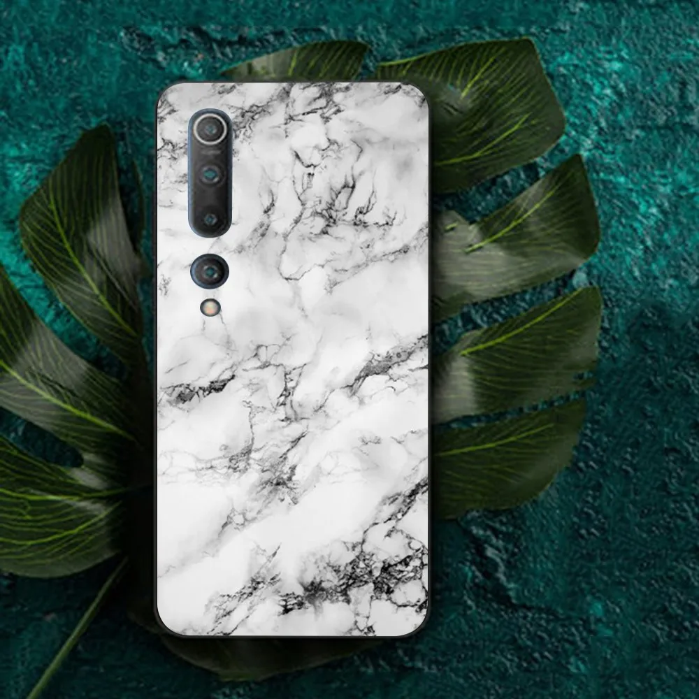 black white Marble crack Phone Case For Redmi Note 4 X 5 A 6 7 8 Pro T 9 Pro 9S 10 Pro 11 Pro 11S 11Epro PocoM3pro