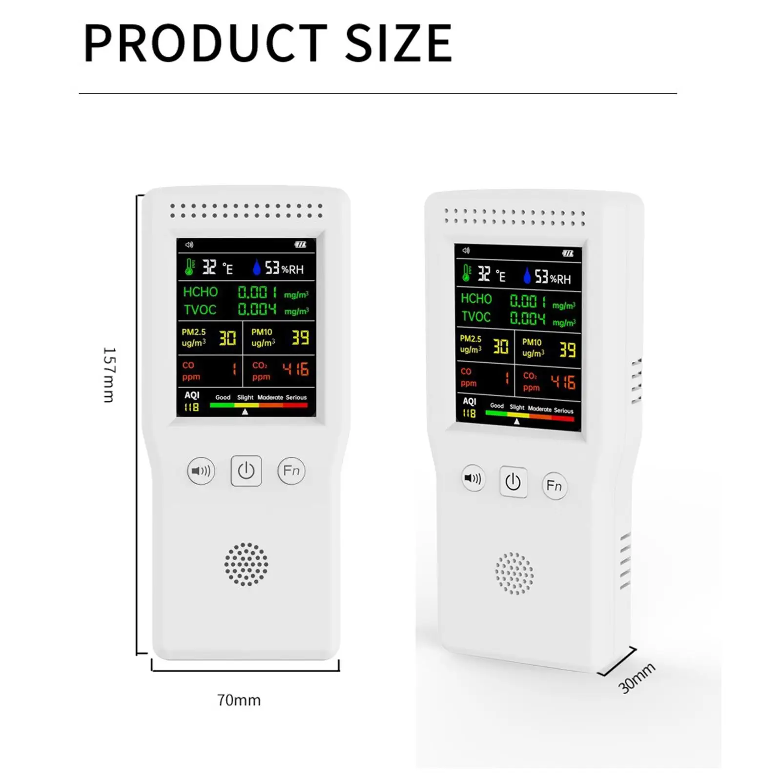 Analyseur de dioxyde de carbone et de CO2 précis avec écran LCD rétro4.2, testeur multifonctionnel de qualité de l'air, température, humidité, bureau, maison, intérieur