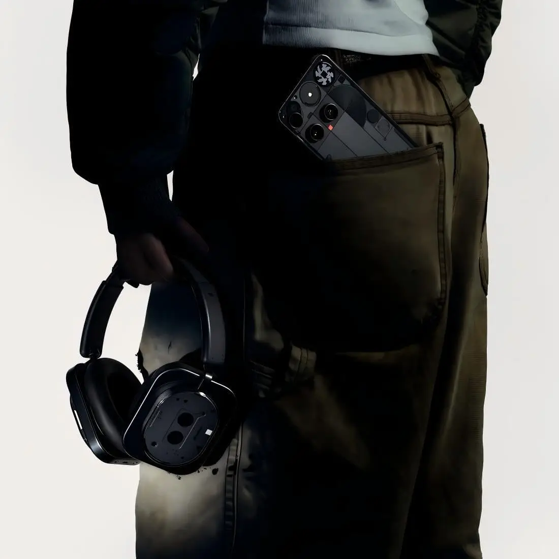 ハイブリッドアクティブノイズキャンセリングヘッドホン、ワイヤレスオーバーイヤーヘッドホン、6マイク搭載、80時間再生、ハイレゾオーディオ、新登場