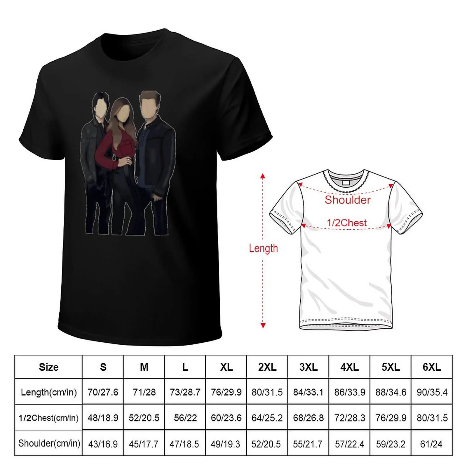 Elena Gilbert _amp_ Salvatore Brothers T-Shirt sports fans sublime graphic shirts men