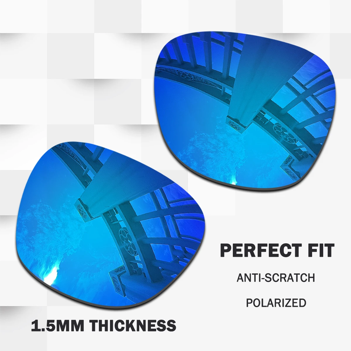 

Polarized Replacement Lenses for Stories Meteor RW4005 51mm Smart Glasses Impact Resistant