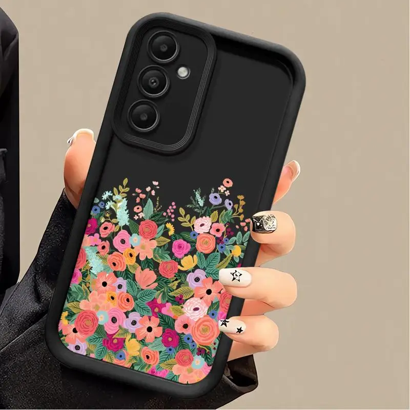 Fashionable Bright Flowers Phone case for Samsung Galaxy A55 A52 A33 cases A24 A15 A12 A23 A22 5G A54 A52s A53 A14 funda Cover