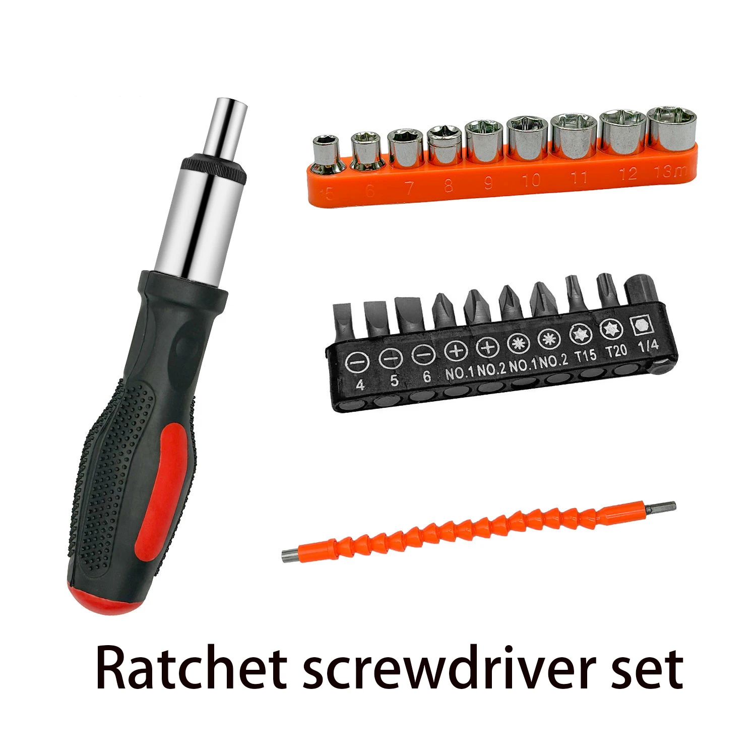 

Straight Ratchet Screwdriver Handle Screwdriver Extension Socket Ratchet Screwdriver Handle Repair Tool