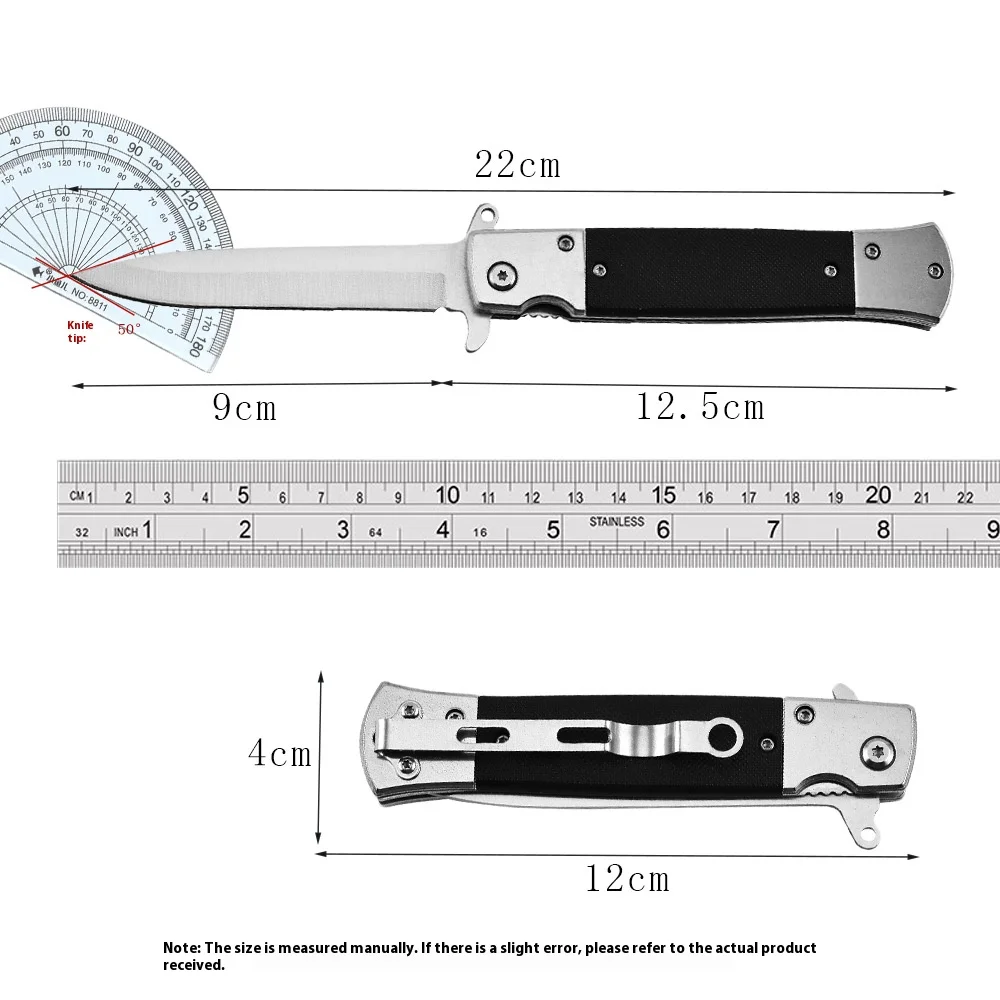 Outdoor Portable Folding Fruit Knife High Hardness Stainless Steel Pocket Cutter Camping Survival Vegetable Peeling Knife EDC Ha image 6