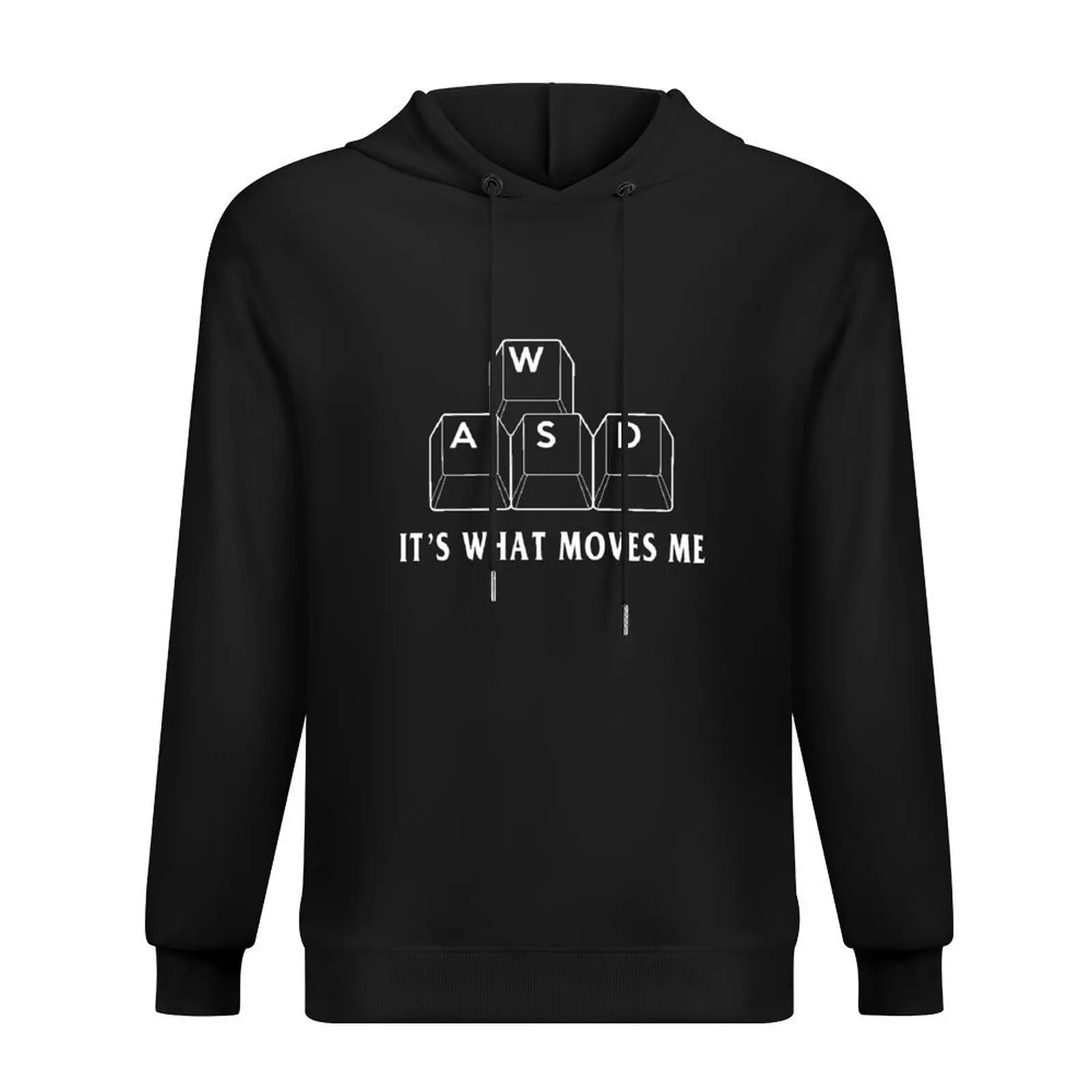 WASD It's What Moves Me - مضحك ألعاب الكمبيوتر الطالب الذي يذاكر كثيرا هدية هوديي الرجال العرق قميص الرجال هوديي كبير الحجم