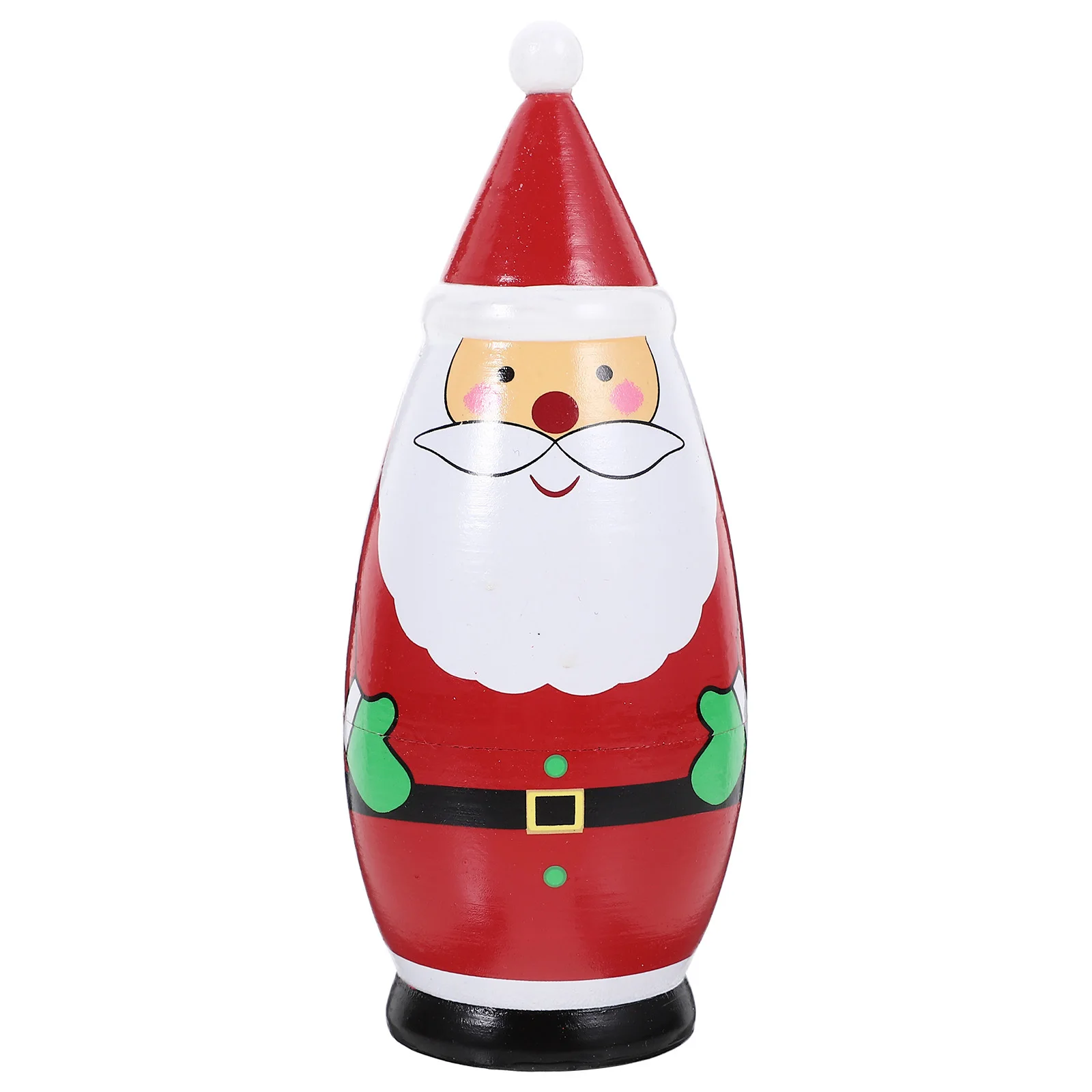 

1Set Wooden Nesting Christmas Theme 4-Layer Stacking Decorative Set for Adults Holiday Party Favors Xmas Decoration