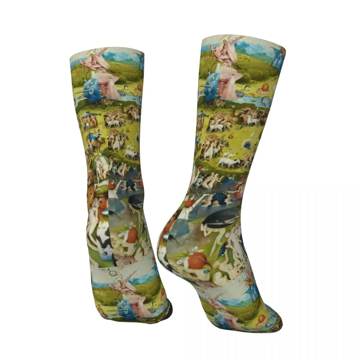 Hieronymus Bosch Stockings Women Men Garden  Earthly Delights Socks Quality Harajuku Socks Climbing Design Socks  Present