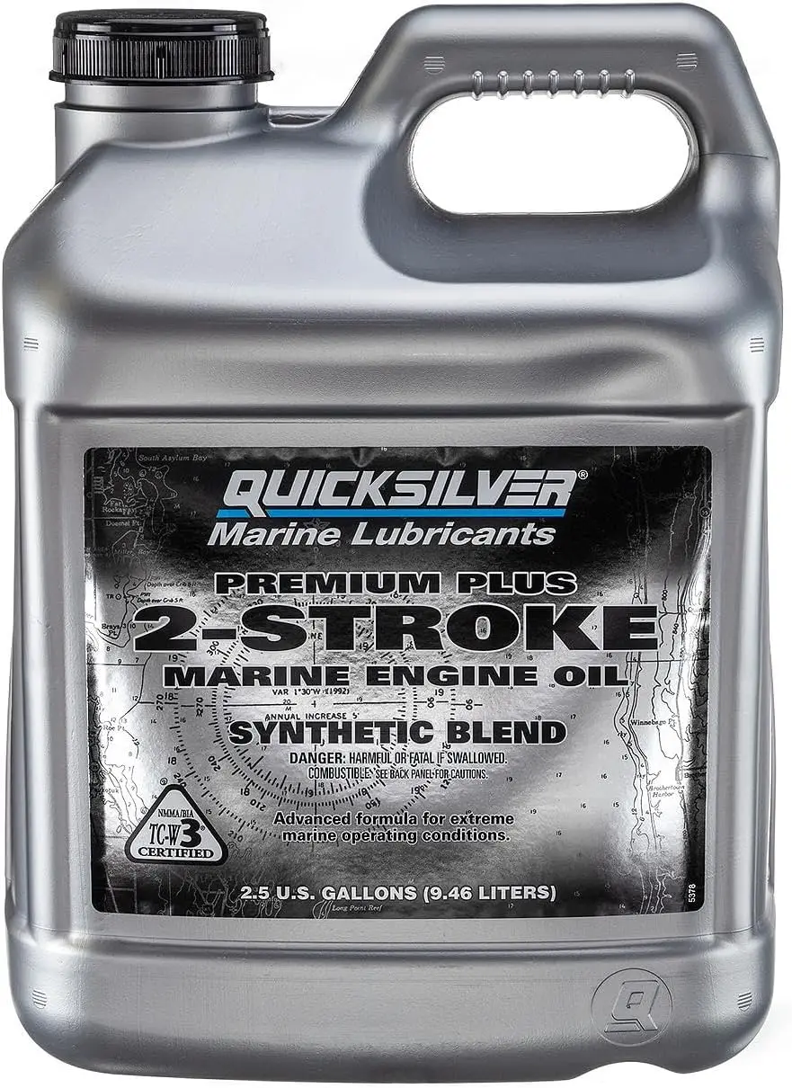 Quicksilver Premium Plus 2-Stroke Marine Engine Oil - Outboards, PWC - 2.5 Gallon 1pcs