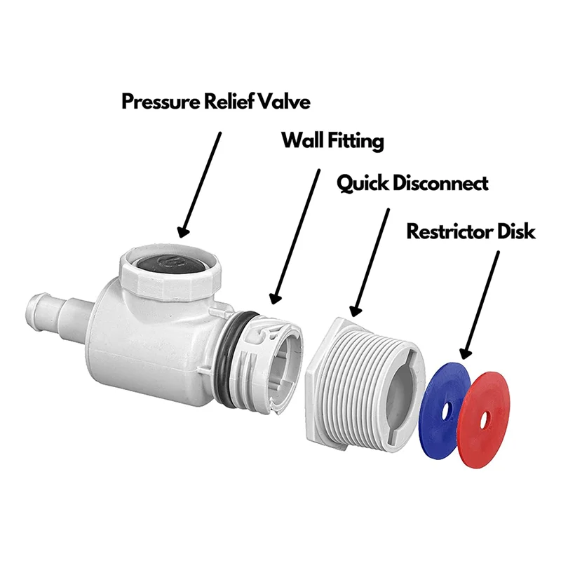 Limpador de piscina universal, montagem de parede uwf, conjunto de conector 9-100-9001 para limpadores de piscina zodíaco polaris 280 380 3900