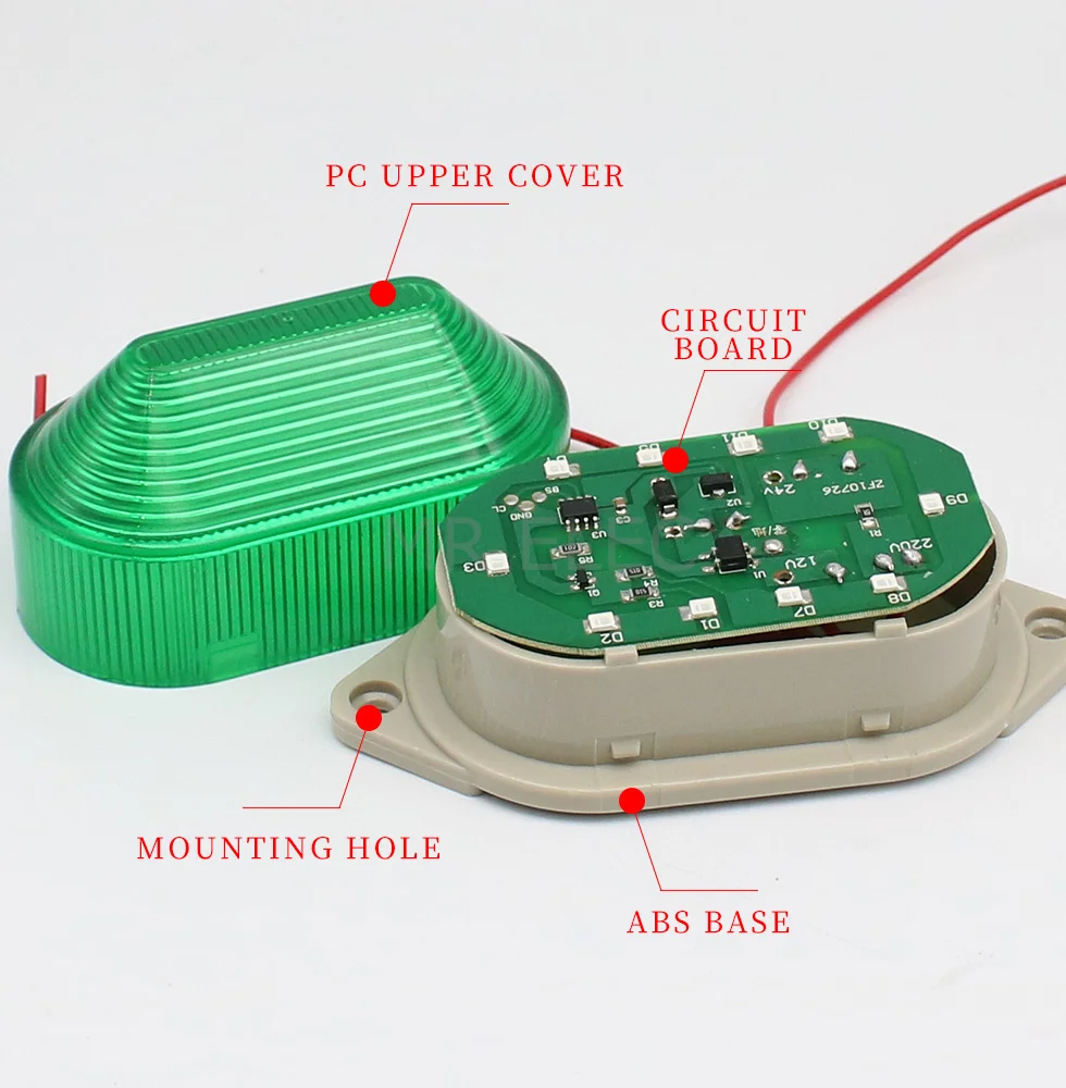 LED-3051 flash Strobe Signal Warning light  12V 24V 220V Indicator light LED Lamp small Flashing Light Security Alarm