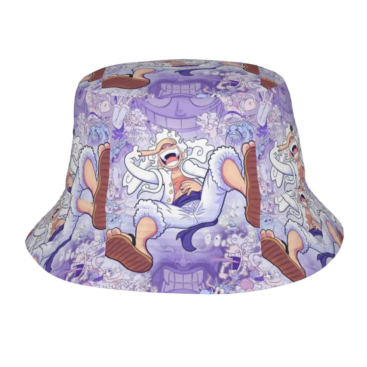 Sombreros de Pescador Personalizados de Anime One Piece Luffy, para Hombre y Mujer, Moda de Verano, Protección Solar para la Playa, Gorra de Pescador Gear 5