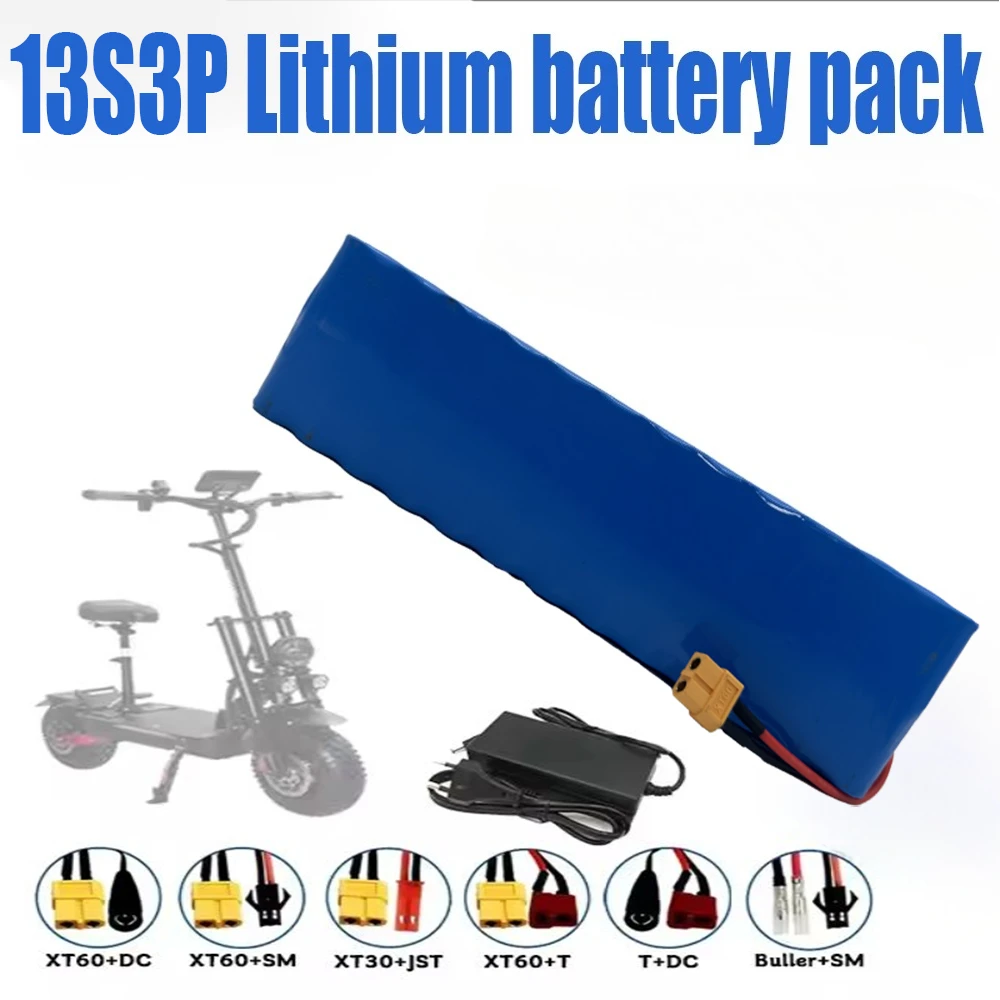 

13S3P 48V 18650 high-capacity lithium-ion battery 120Ah high-performance batterypack with built-in BMS,suitable for scooters