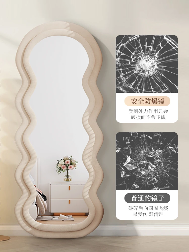 Full body floor to ceiling household, female dressing, wall fitting, bedroom, three-dimensional mirror