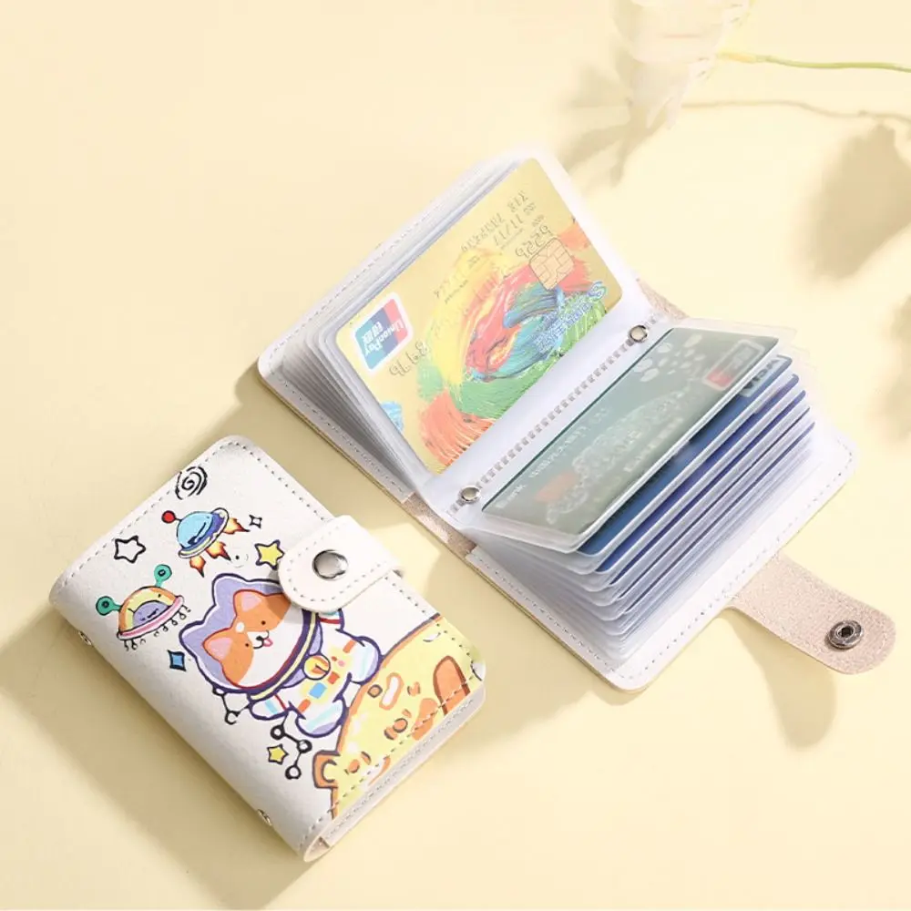 Cute Cards Cover Card Bag Anti ladro custodia per carte ultrasottile Cartoon Storage Bag donna