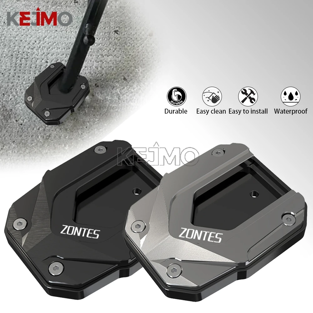 

For ZONTES 350D/350M/150D/150M Motorcycle CNC Kickstand Foot Side Stand Extension Pad Plate Bracket For Voge SR4Max SR150GT