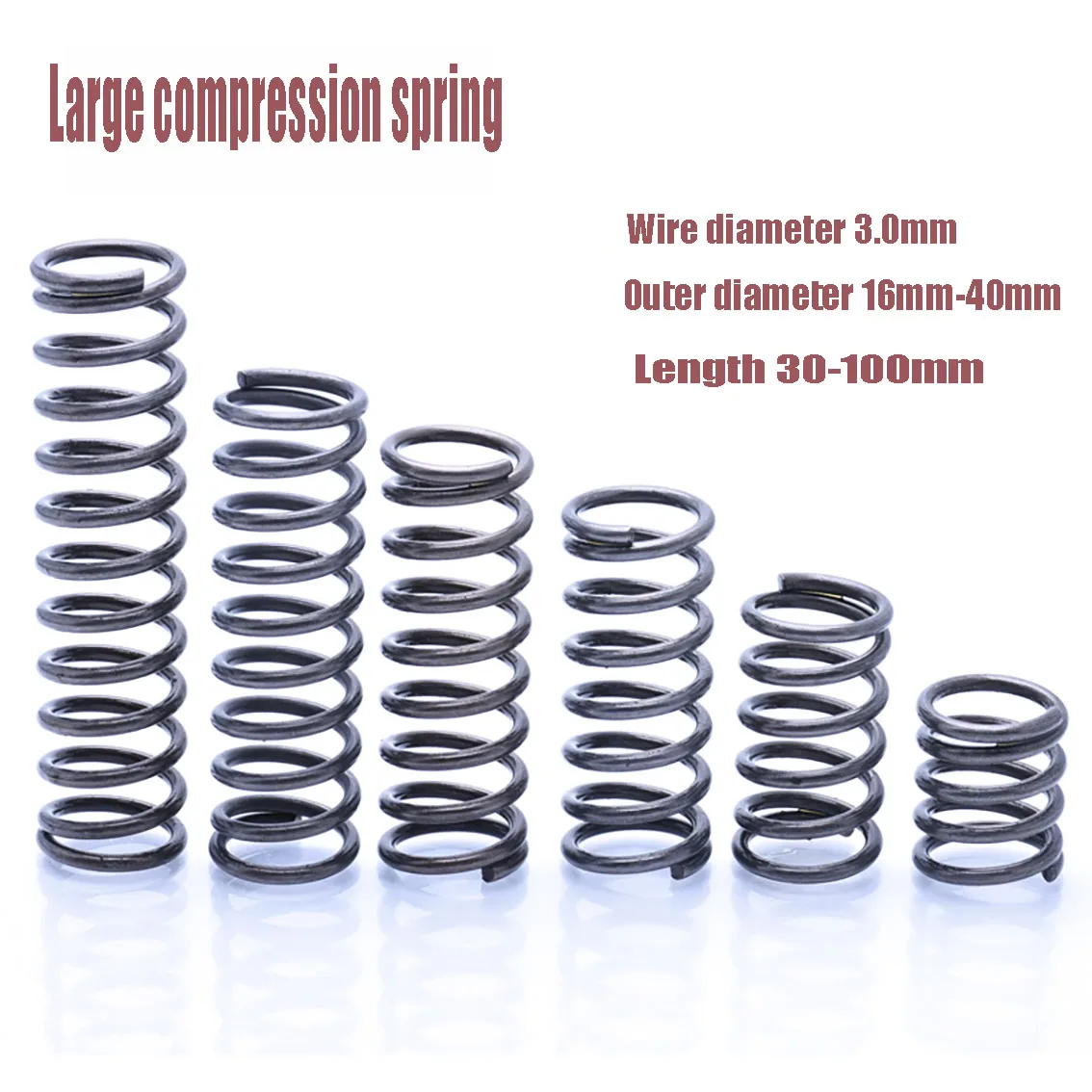 Y-shaped Spring Pressure Spring Steel Wire Dia 3mm OD 21-40mm Length 30-100mm  Smooth No Burrs High Plasticity Good Resilience