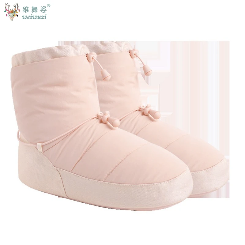 Ballet Dance Thermal Shoes Female Adult Autumn and Winter velvet Warm-up Dancing Shoes Dancer Practice Soft Anti-slip Warm Boots