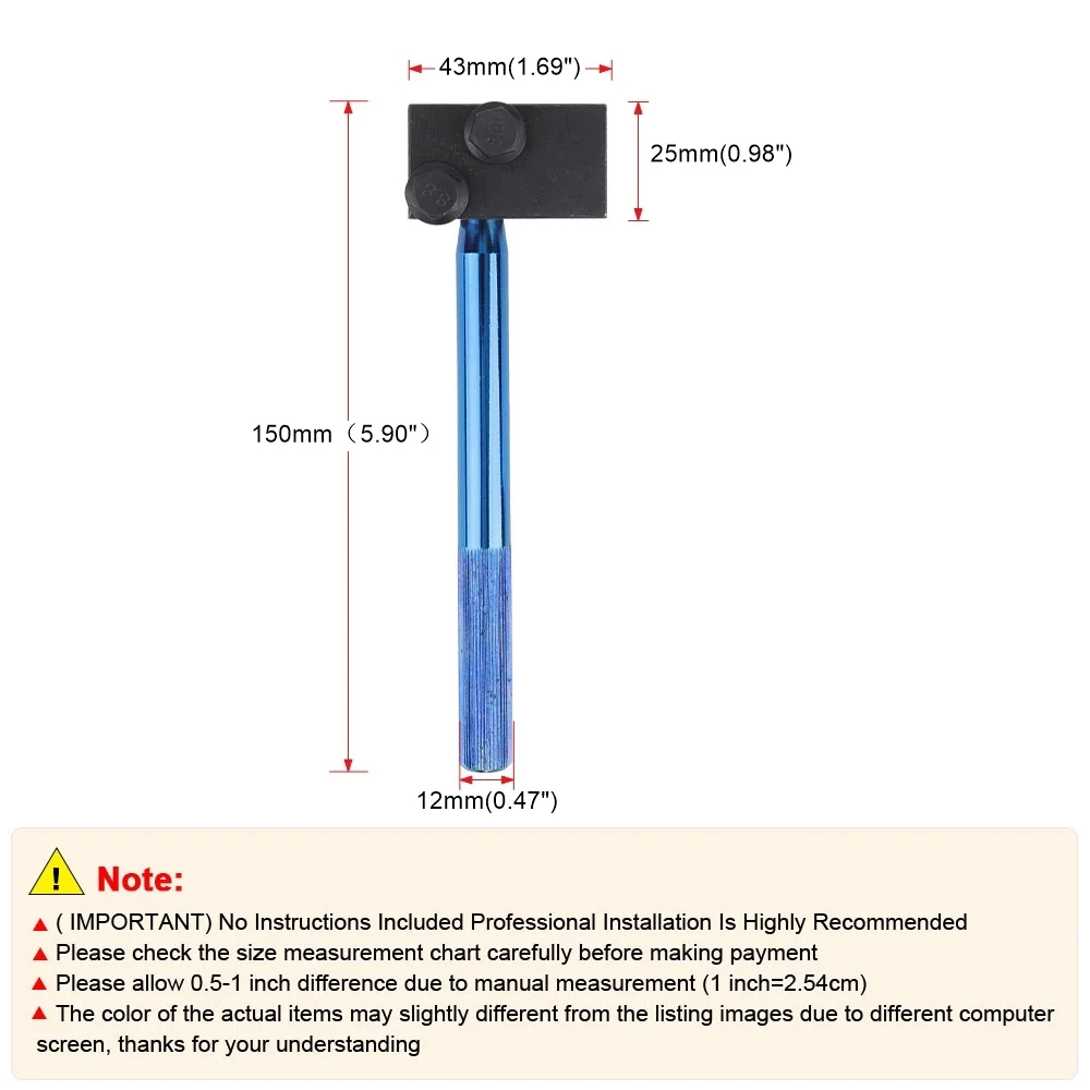 Outil à double évasement de conduite de frein, déterminer 45 SAE résistant pour tuyau de frein, tube en dégradet tube en cuivre, 3/16mm, 4.75 po